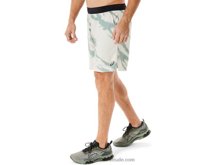 Asics gri fum/gri ardezie pantaloni scurți cu imprimeu de sezon pentru bărbați ZF464993