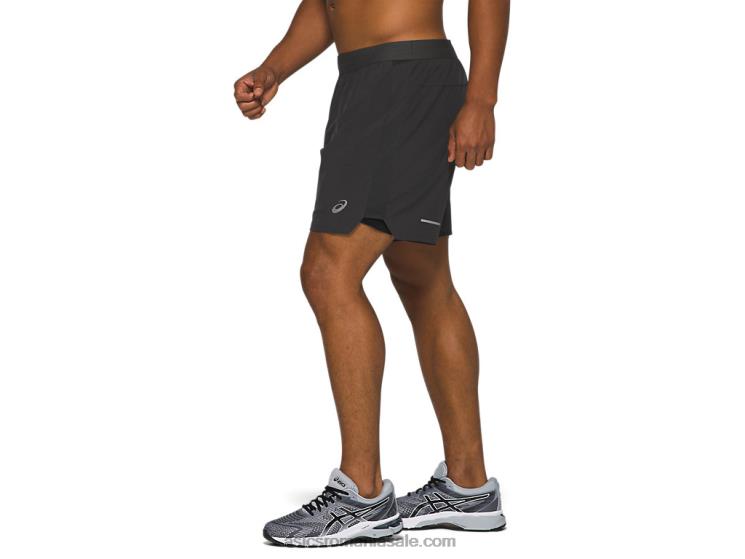 Asics gri grafit drum masculin 2-n-1 7in scurt ZF4642101