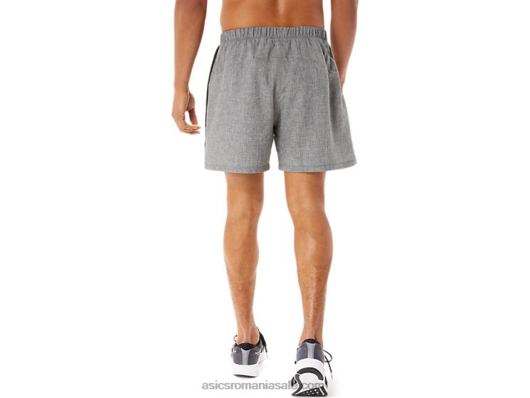 Asics gri închis negru/negru set gata pentru bărbați 5 în scurt ZF464974