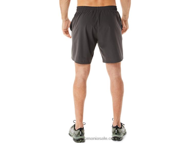 Asics gri obsidian pantalon scurt țesut de 7 inci pentru bărbați ZF464953