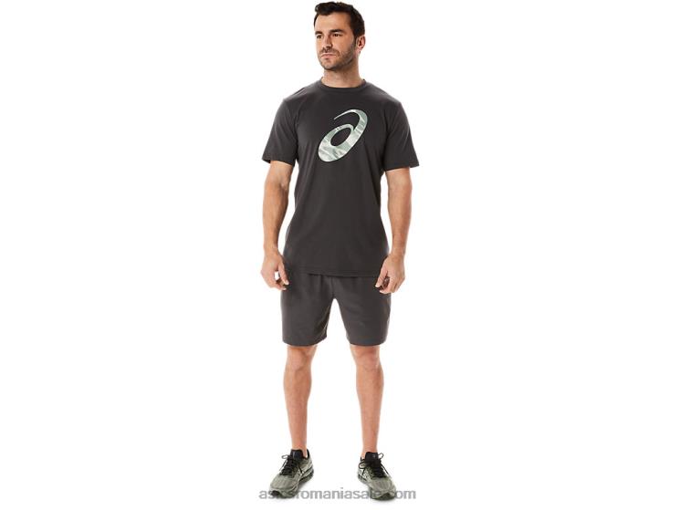 Asics gri obsidian pantalon scurt țesut de 7 inci pentru bărbați ZF464953
