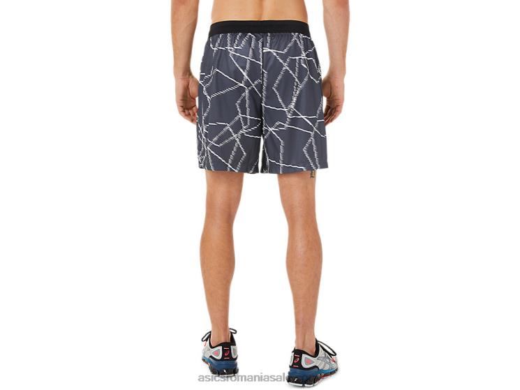Asics gri purtător pantaloni scurți cu imprimeu de sezon pentru bărbați ZF4641436