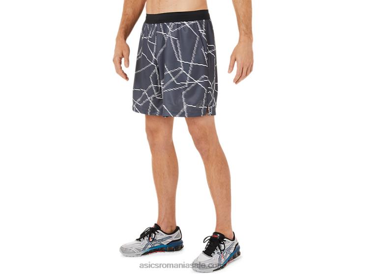 Asics gri purtător pantaloni scurți cu imprimeu de sezon pentru bărbați ZF4641436