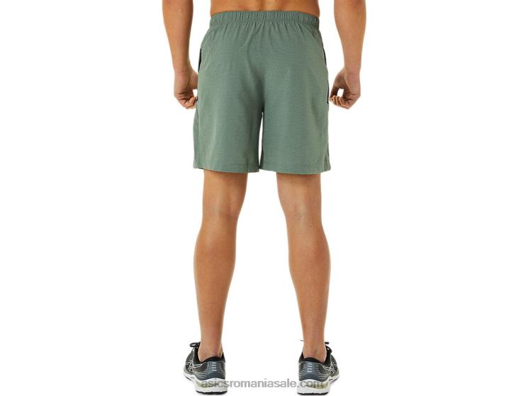 Asics imprimeu verde lichen/albastru francez pantaloni scurți pentru bărbați 7in pr lyte ZF4641362