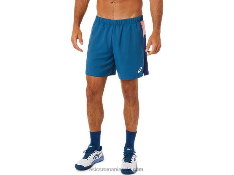 Asics indigo deschis pantaloni scurti color block pentru bărbați ZF4641493