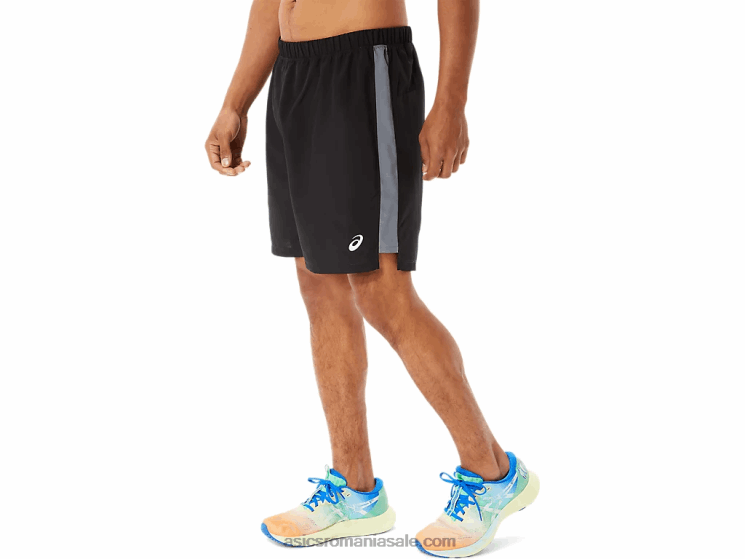 Asics negru de performanță bărbați gata set 7in scurt lam ZF4641344
