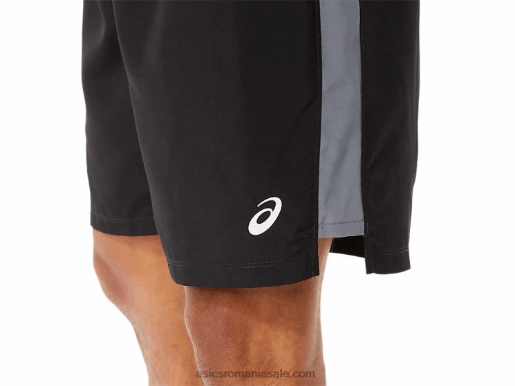 Asics negru de performanță bărbați gata set 7in scurt lam ZF4641344