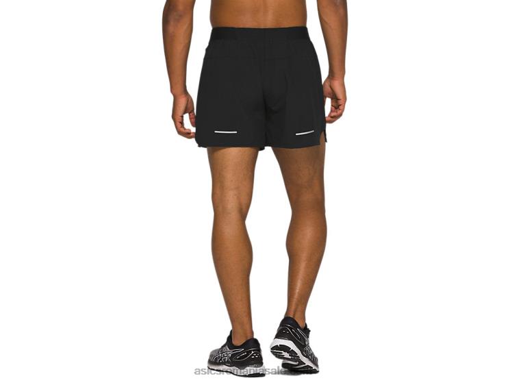 Asics negru de performanță drum masculin 2-n-1 5in scurt ZF4641969