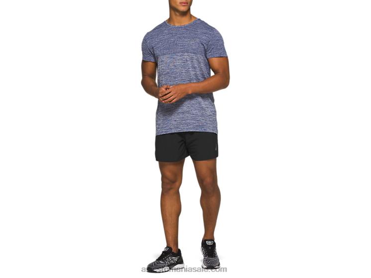 Asics negru de performanță drum masculin 2-n-1 5in scurt ZF4641969