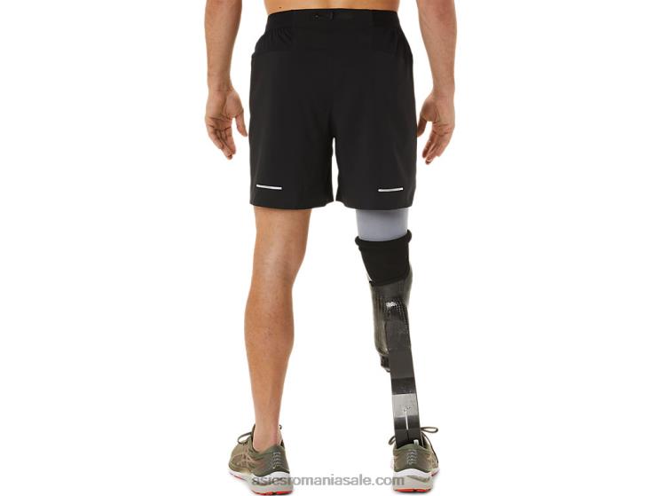 Asics negru de performanță drum masculin 7pe scurt ZF4641104