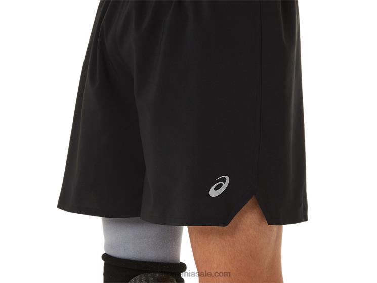 Asics negru de performanță drum masculin 7pe scurt ZF4641104