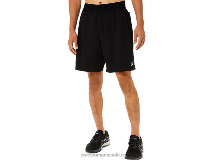 Asics negru de performanță mixer scurt de 9 inci pentru bărbați ZF4641768
