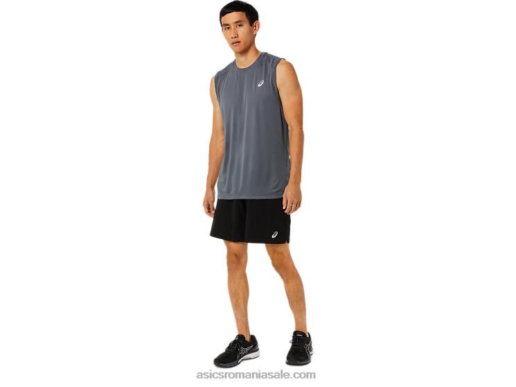 Asics negru de performanță mixer scurt de 9 inci pentru bărbați ZF4641768