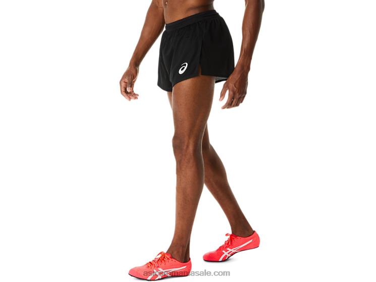 Asics negru de performanță pantalon scurt actibreeze tricot ușor pentru bărbați ZF464277
