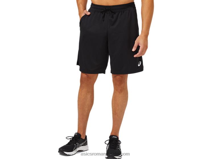 Asics negru de performanță pantalon scurt de 10 inci pentru bărbați ZF4642091