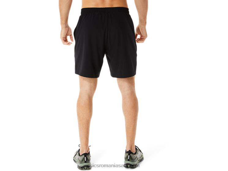 Asics negru de performanță pantalon scurt țesut de 7 inci pentru bărbați ZF464967