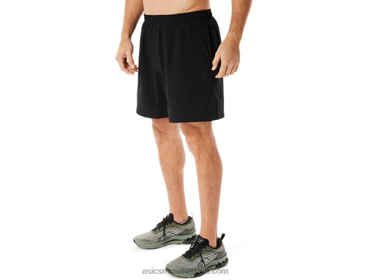 Asics negru de performanță pantalon scurt țesut de 7 inci pentru bărbați ZF464967