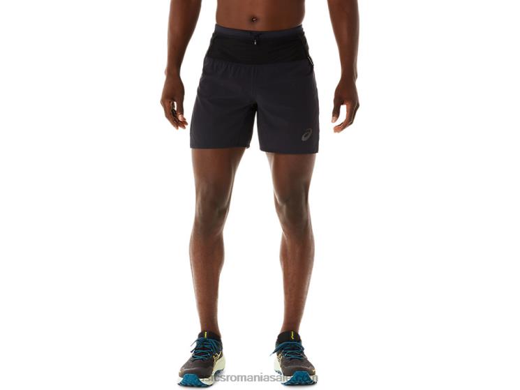 Asics negru de performanță pantalon scurt fujitrail pentru bărbați ZF464486