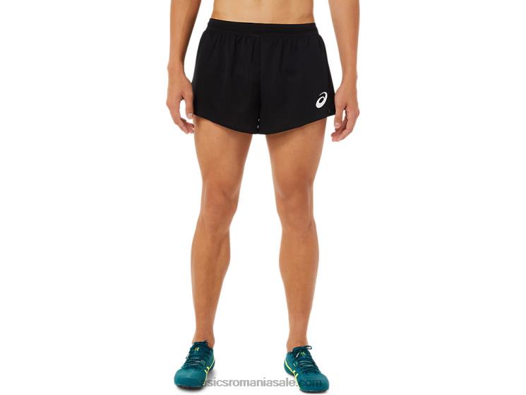 Asics negru de performanță pantalon scurt pentru bărbați din tricot ușor ZF4641446