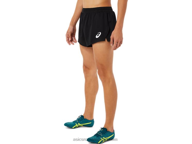 Asics negru de performanță pantalon scurt pentru bărbați din tricot ușor ZF4641446