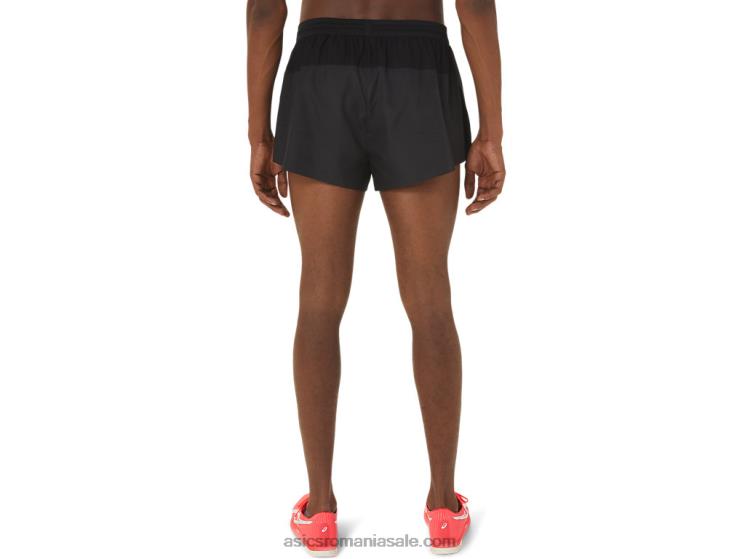 Asics negru de performanță pantalon scurt pentru bărbați, țesut ușor, actibreeze ZF464262