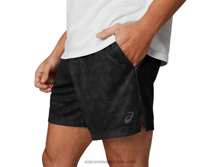 Asics negru de performanță pantaloni scurți de antrenament tricot de 7 inci pentru bărbați ZF4641779