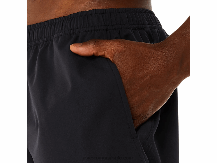 Asics negru de performanță pantaloni scurți hibrid de 7 inci pentru bărbați ZF464122