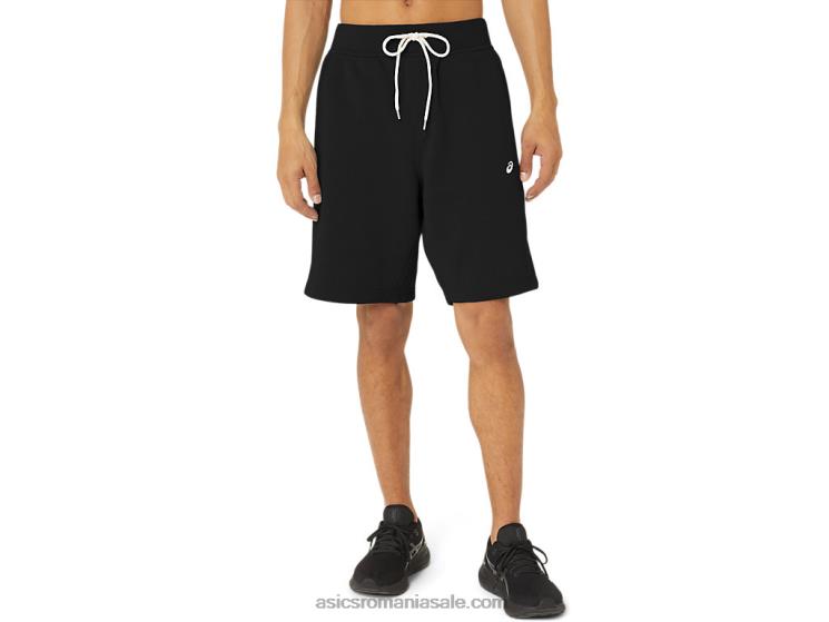 Asics negru de performanță pantaloni scurti pentru bărbați de duminică sana fleece ZF46439