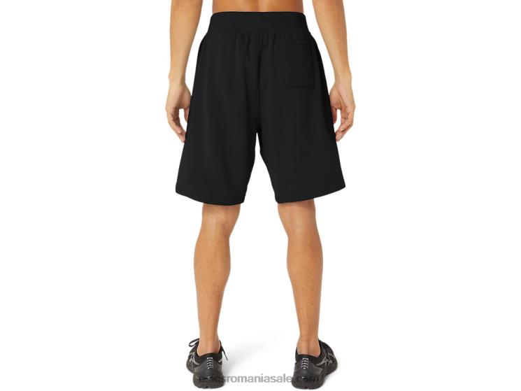Asics negru de performanță pantaloni scurti pentru bărbați de duminică sana fleece ZF46439