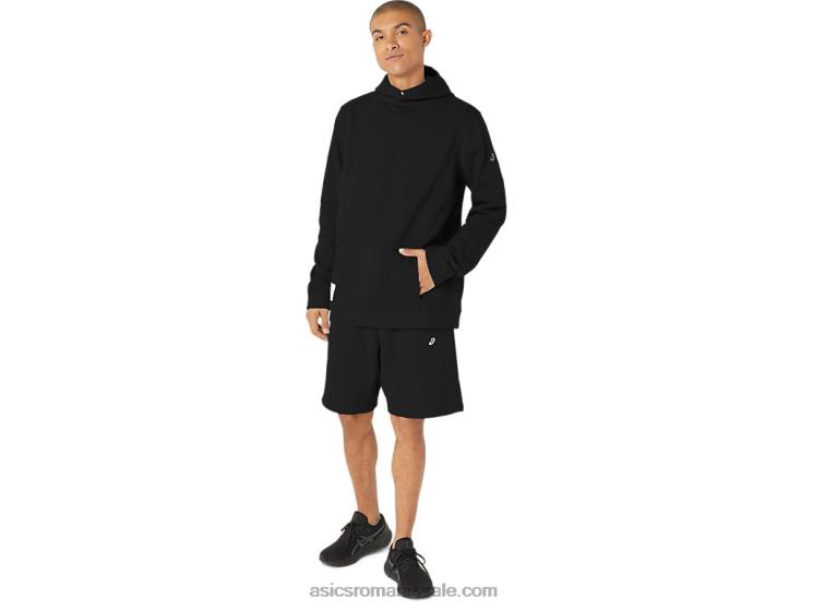 Asics negru de performanță pantaloni scurti pentru bărbați de duminică sana fleece ZF46439