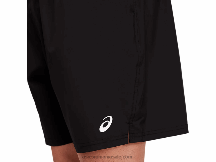 Asics negru de performanță pantaloni scurti tren țesut de 7 inci pentru bărbați ZF4641802