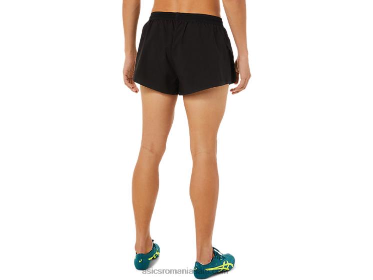 Asics negru de performanță scurtă bărbați din plasă ușoară țesuta ZF4641399