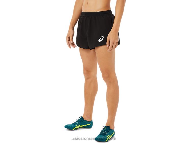 Asics negru de performanță scurtă bărbați din plasă ușoară țesuta ZF4641399