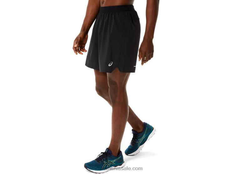 Asics negru performant/gri purtător drum masculin 2-n-1 7in scurt ZF4641082