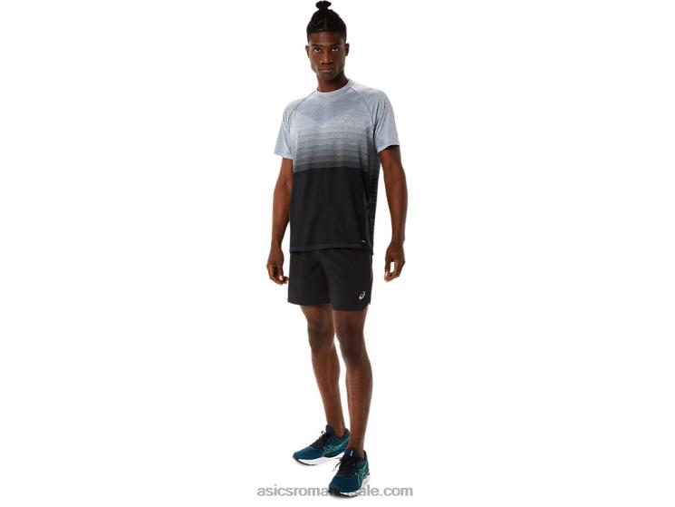 Asics negru performant/gri purtător drum masculin 2-n-1 7in scurt ZF4641082