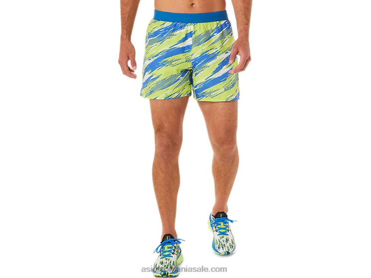 Asics pericol verde pantaloni scurti de injecție de culoare pentru bărbați ZF4641425