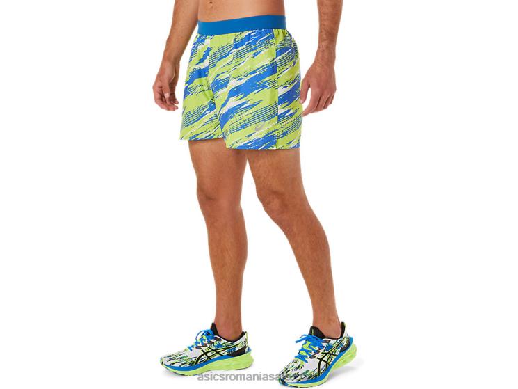 Asics pericol verde pantaloni scurti de injecție de culoare pentru bărbați ZF4641425