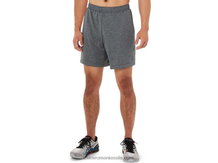 Asics purtător gri heather pantaloni scurți de 7 inci pentru bărbați ZF4641440