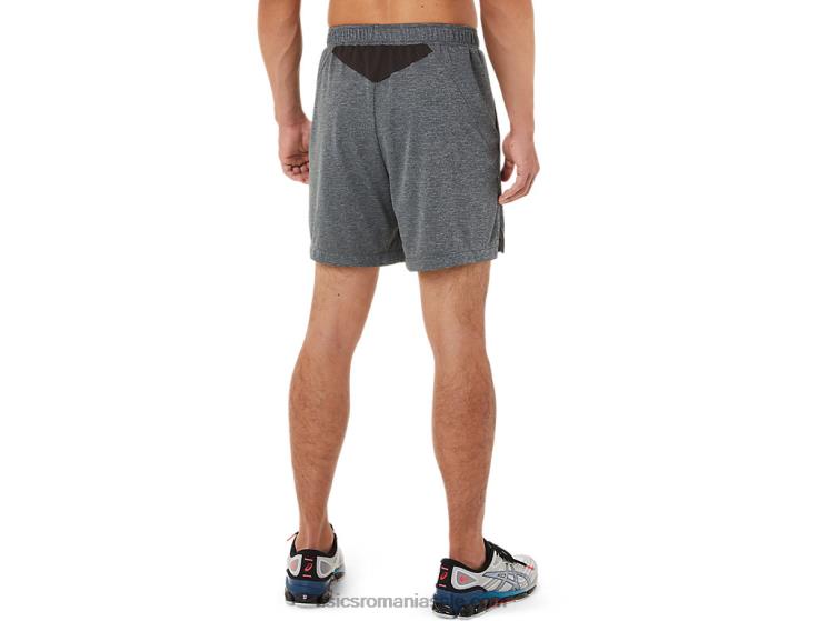 Asics purtător gri heather pantaloni scurți de 7 inci pentru bărbați ZF4641440