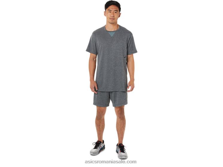 Asics purtător gri heather pantaloni scurți de 7 inci pentru bărbați ZF4641440
