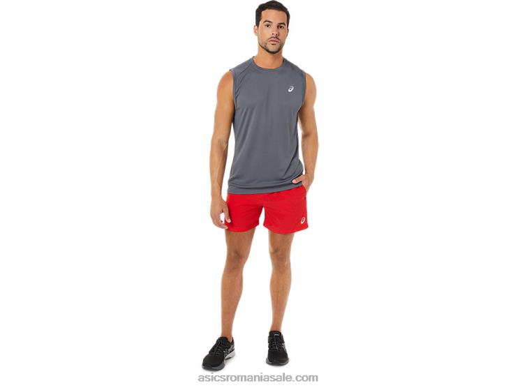 Asics roșu electric eurit/gri pantaloni scurți 5in pr lyte pentru bărbați ZF4641824
