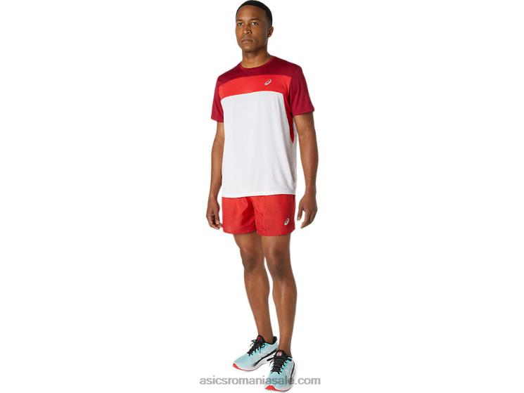 Asics roșu electric/visiniu pantaloni scurți kasane pentru bărbați ZF4641776