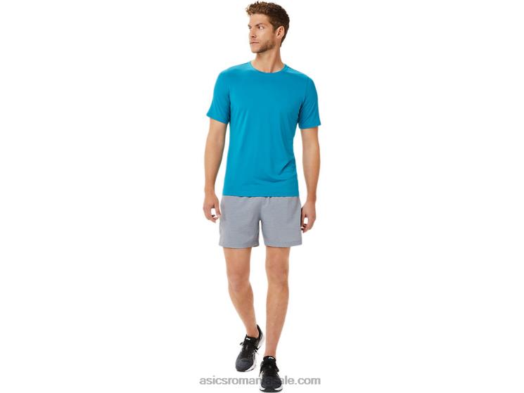 Asics sheet rock spacedye imprimeu/gri pantaloni scurți 5in pr lyte pentru bărbați ZF4642038