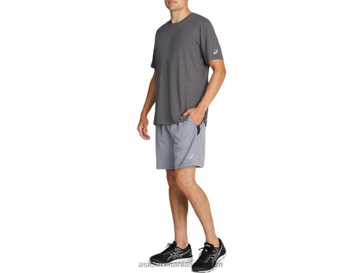 Asics sheet rock spacedye imprimeu/gri pantaloni scurți pentru bărbați 7in pr lyte ZF4642053