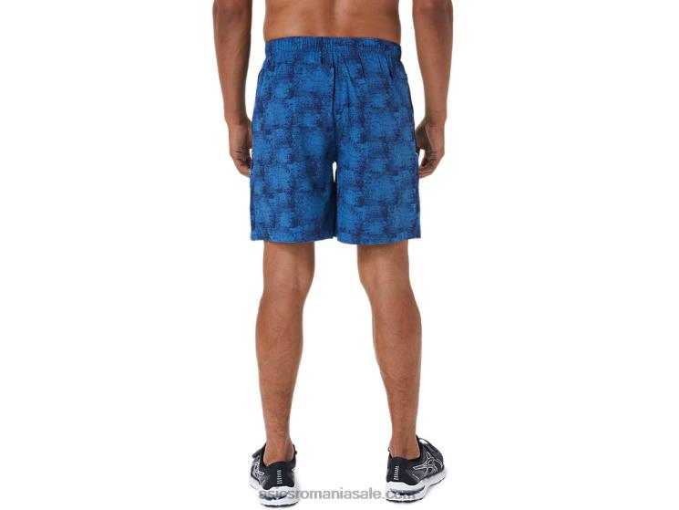 Asics tie dye albastru/perf negru pantaloni scurți pentru bărbați 7in pr lyte ZF4641029