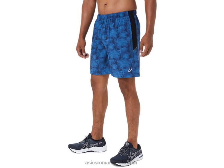 Asics tie dye albastru/perf negru pantaloni scurți pentru bărbați 7in pr lyte ZF4641029
