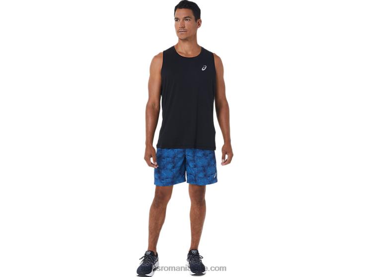Asics tie dye albastru/perf negru pantaloni scurți pentru bărbați 7in pr lyte ZF4641029