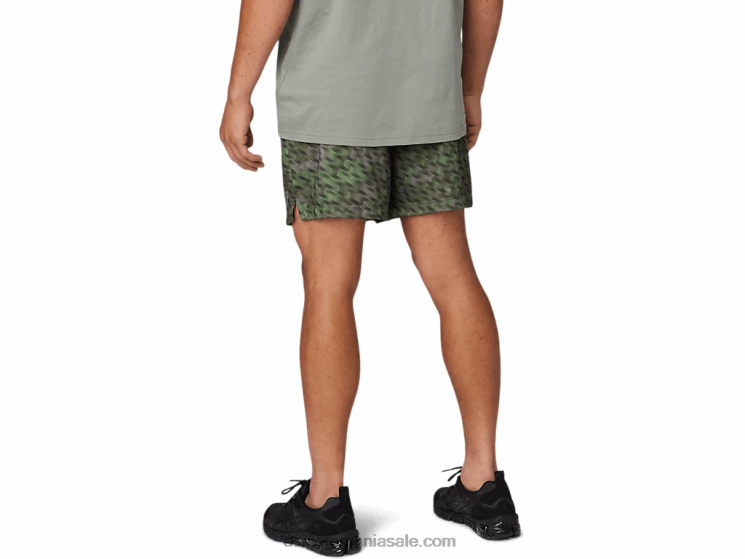 Asics verde lichen pantaloni scurți de antrenament tricot de 7 inci pentru bărbați ZF4641784
