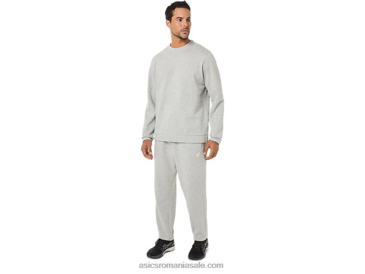 Asics erica gri deschis pantalon conic pentru bărbați din lână ZF4641704