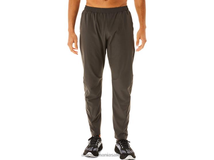 Asics gri obsidian pantaloni țesuți pentru bărbați ZF464994